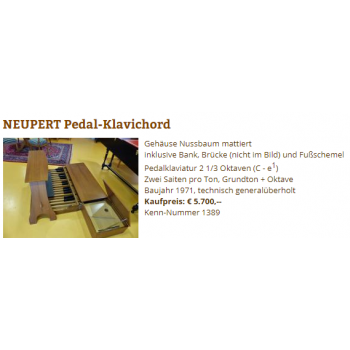 ĐÀN NEUPERT PEDAL- KLAVICHORD